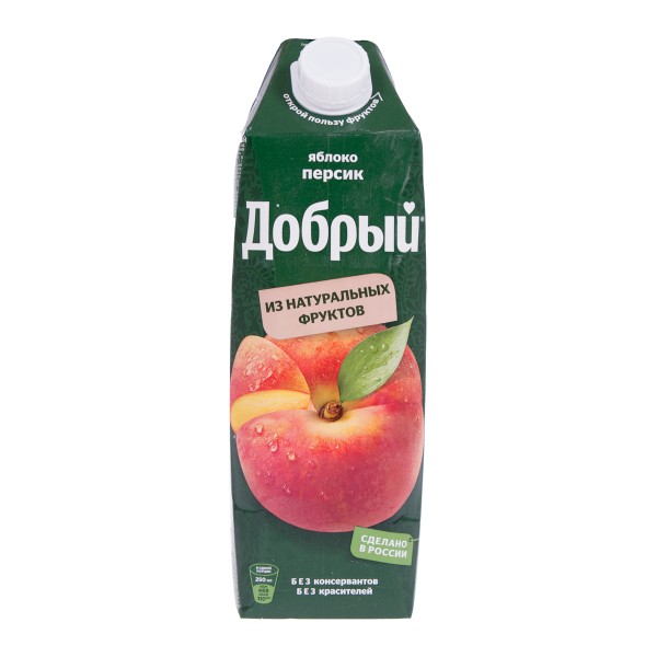 Напиток сокосодержащий Добрый яблоко-персик 1л