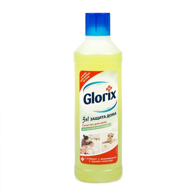 Средство для мытья пола Glorix 1л цветущая яблоня и ландыш