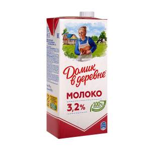 Молоко стерилизованное 3,2% Домик в деревне 0,925л БЗМЖ