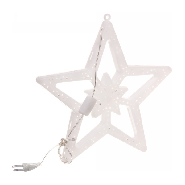 Фигура светодиодная Звезда 30см мультицвет Серпантин