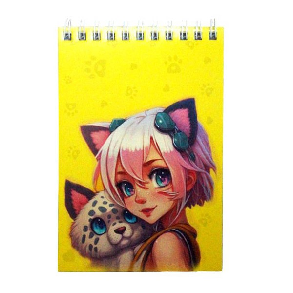 Блокнот А6 60л гребень Centrum аниме animal girls