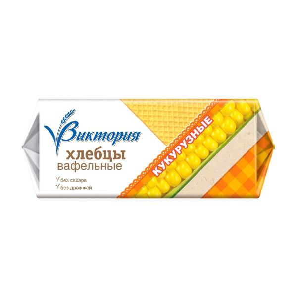 Хлебцы вафельные Виктория 70г кукурузные