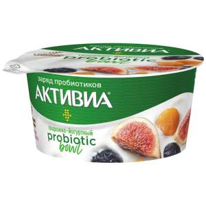 Биопродукт творожно-йогуртный 3,5% Активиа 135г чернослив-курага-инжир-изюм
