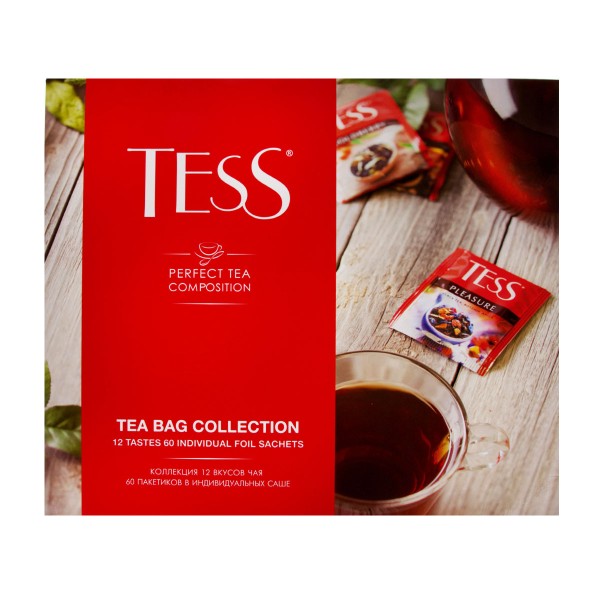 Набор подарочный Tess Tea Bag Collection Коллекция чая и чайных напитков 12 видов 60пак