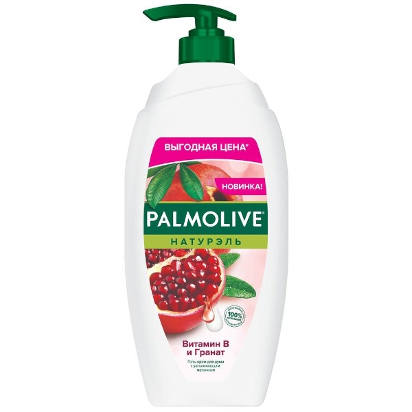 Гель-крем для душа Palmolive Натурэль 750мл витамин В и гранат