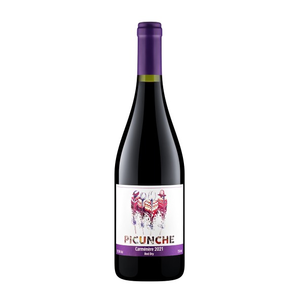 Вино красное сухое Picunche Carmenere Central Valley 12,5% 0,75л