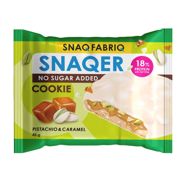 Печенье глазированное Snaq Fabriq фисташка и карамель 45г
