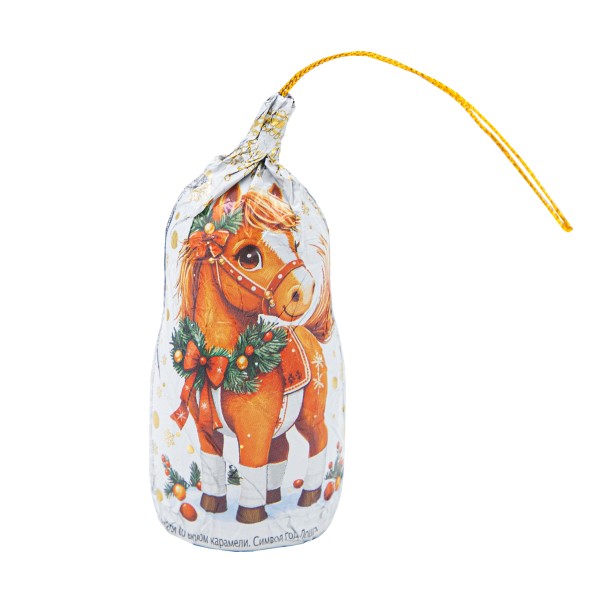 Шоколадная фигурка Лошадь Символ года в карамельной глазури 35г