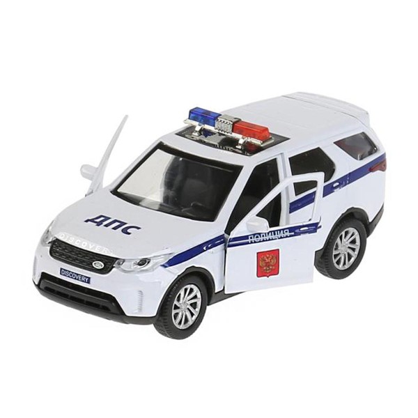Машина Land Rover Discovery Полиция металл 12см Технопарк