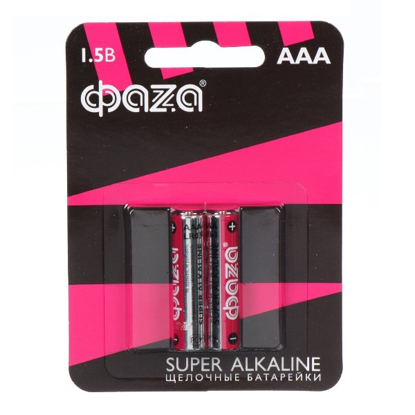 Батарейка ФАZА Super Alkaline LR03 AAА 2шт