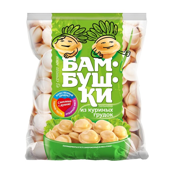 Пельмени Бамбушки из куриных грудок 400г