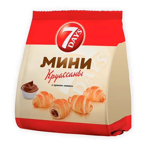 Круассаны 7 days мини 265г какао