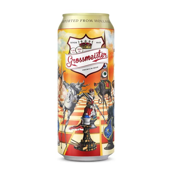 Пиво светлое Grossmeister 4,8% 0,5л