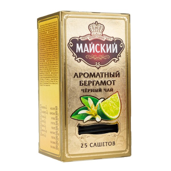 Чай черный Майский ароматный бергамот 25пак
