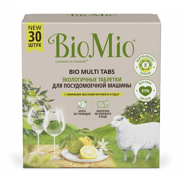 Средство для посудомоечной машины BioMio Bio-tabs multi цитрус в таблетках 30шт