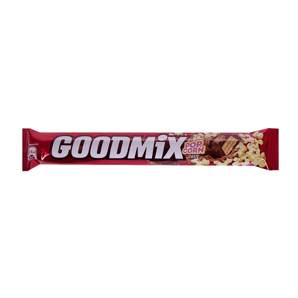 Шоколадный батончик Goodmix со вкусом попкорна и с хрустящей вафлей 45г