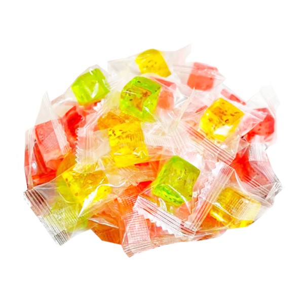 Жевательный мармелад Кубики чиа микс киви,клубника,маракуйя Flavimento