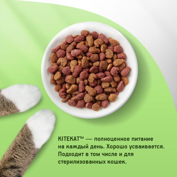 Корм для кошек Kitekat 350г телятинка аппетитная