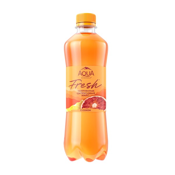 Вода питьевая Аква Минерале Цитрусовый микс газированная 0,5л
