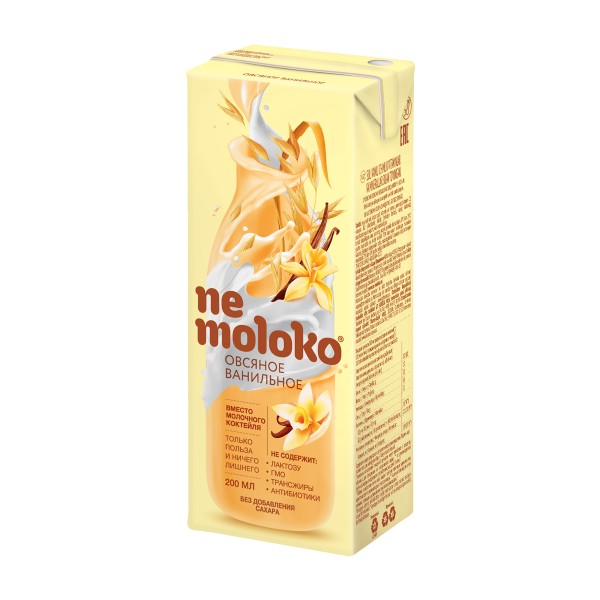 Напиток Nemoloko овсяный ванильный 200мл