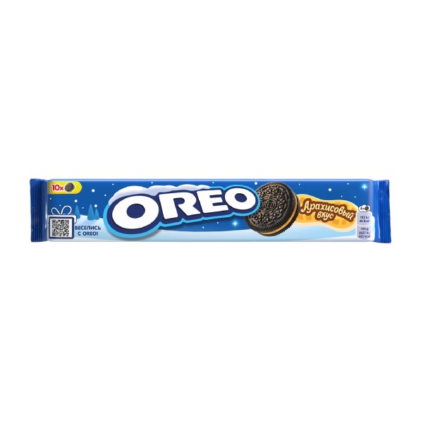 Печенье Oreo с какао и начинкой с арахисовым вкусом 95г