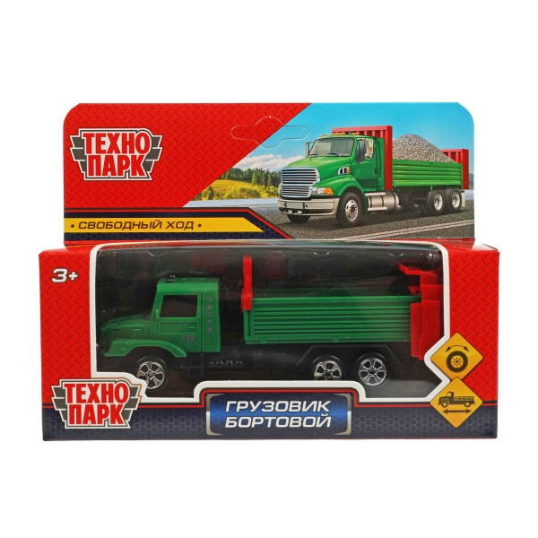 Машина Грузовик бортовой 12см Технопарк