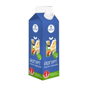 Йогурт питьевой 2,5% Вожгалы 500г персик-маракуйя БЗМЖ