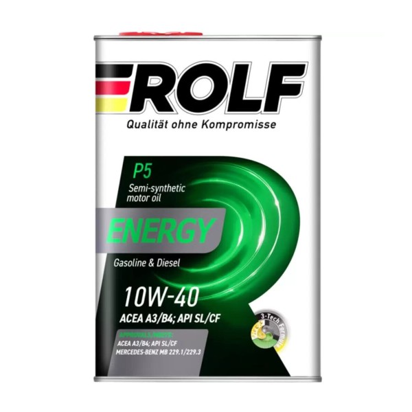 Масло моторное Rolf Energy полусинтетика 10W-40 SL/CF 1л