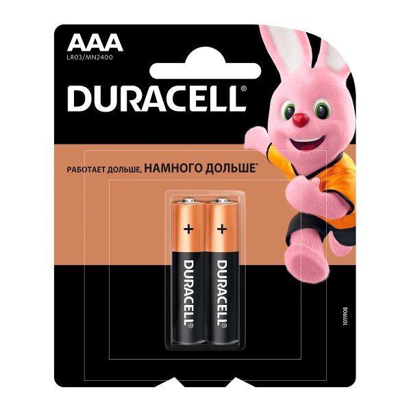 Батарейка Duracell basic LR03-2BL ААА 2шт