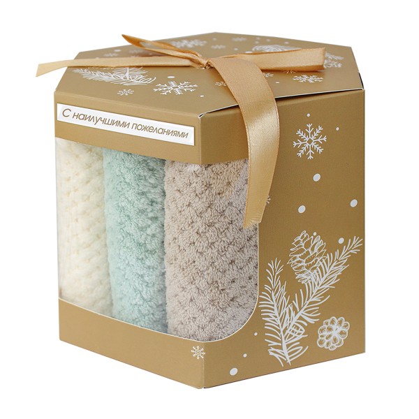 Набор салфеток Снежинки 30х30см 3шт Bravo