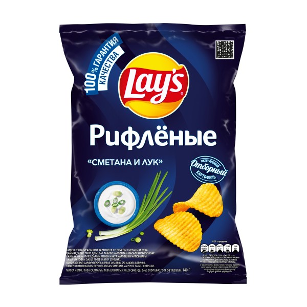Чипсы Lay's Сметана и лук 140г