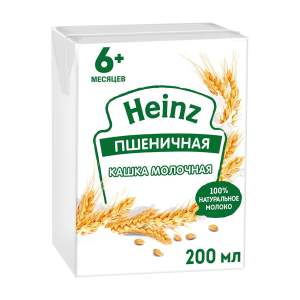 Каша молочная жидкая пшеничная Heinz 0,2л БЗМЖ