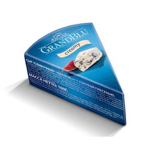 Сыр Сливочный с голубой плесенью Grandblu Creamy 56% 100гр БЗМЖ