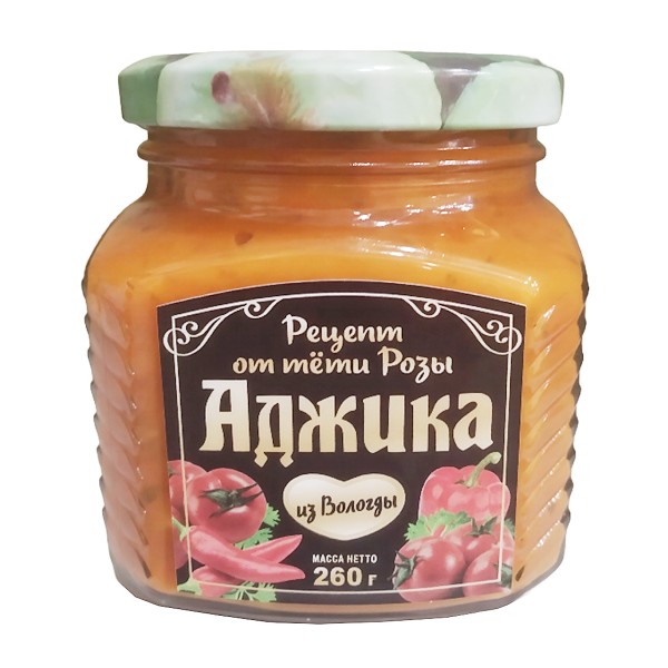 Аджика Рецепт от тети Розы 260г Вологодская зелень