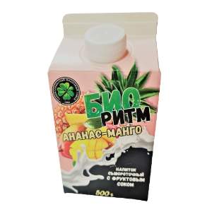 Напиток сывороточный Био-ритм с фруктовым соком Северодвинск-Молоко 500г БЗМЖ