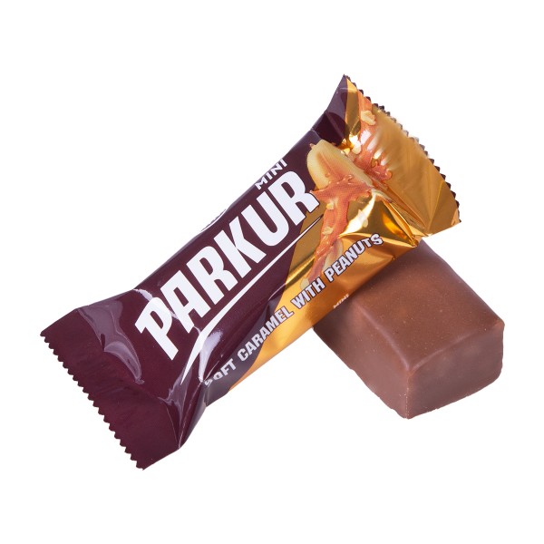 Конфеты шоколадные Паркур Mini Крамель с арахисом Невский кондитер