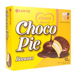 Печенье Lotte Choco Pie banana 12штХ28гр
