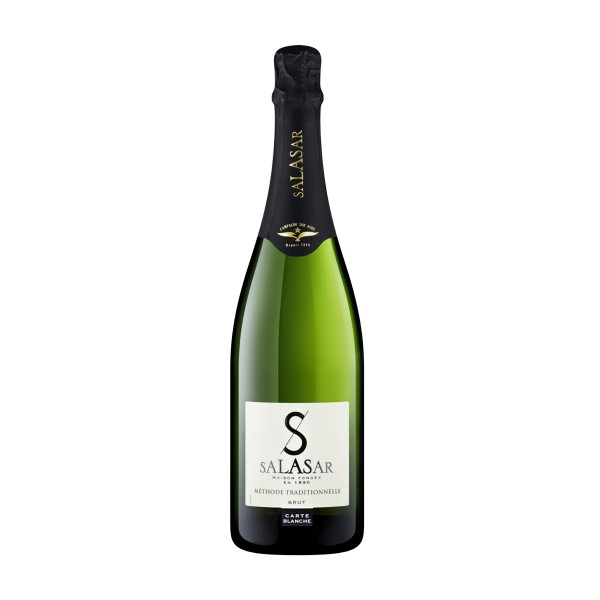 Вино игристое белое брют Salasar Blanquette de Limoux Carte Blanche 12% 0,75л