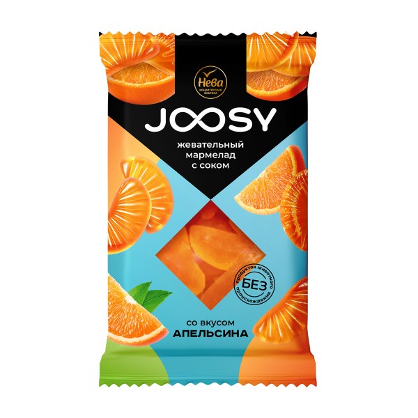 Мармелад Joosy жевательный со вкусом апельсина 240г Нева