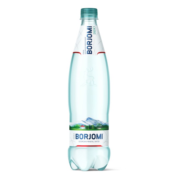 Вода питьевая минеральная газированная Borjomi 0,75л