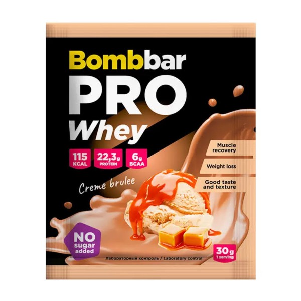 Коктейль Bombbar 30г со вкусом крем-брюле