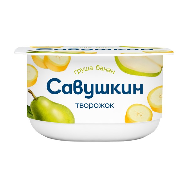 Паста творожная Савушкин 3,5% 120г груша-банан БЗМЖ
