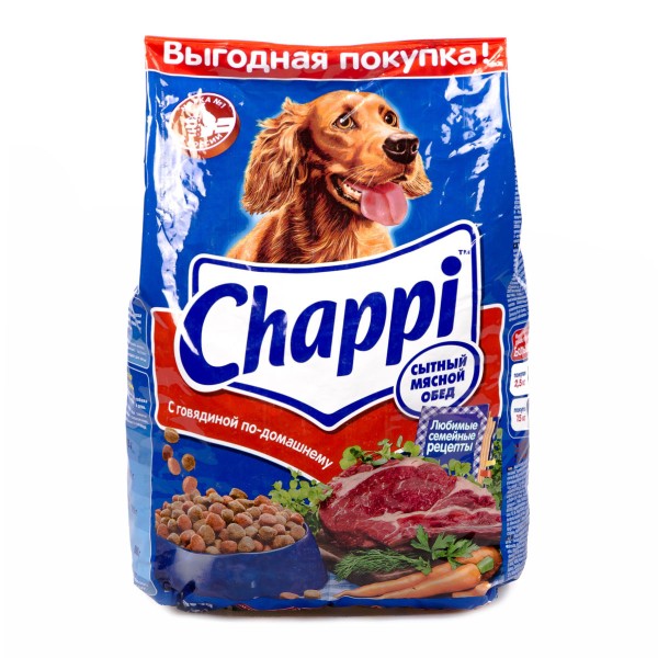 Корм для собак Чаппи (Chappi) 2,5кг с говядиной по-домашнему