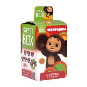 Жевательный мармелад Чебурашка с игрушкой Sweetbox 10г