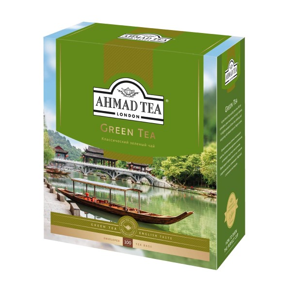 Чай зеленый Ahmad Tea 100пак