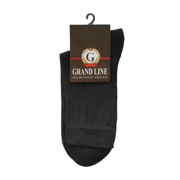 Носки мужские Grand Line чёрный, р. 25