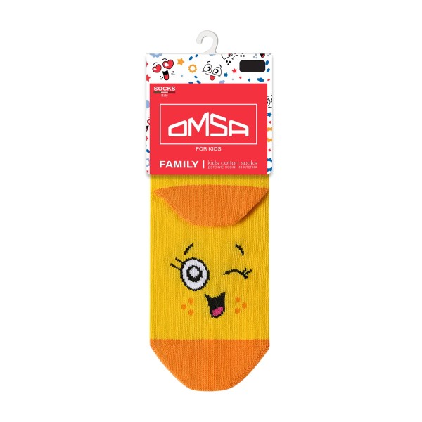 Носки детские Calzino смайлики Omsa kids giallo 27-30