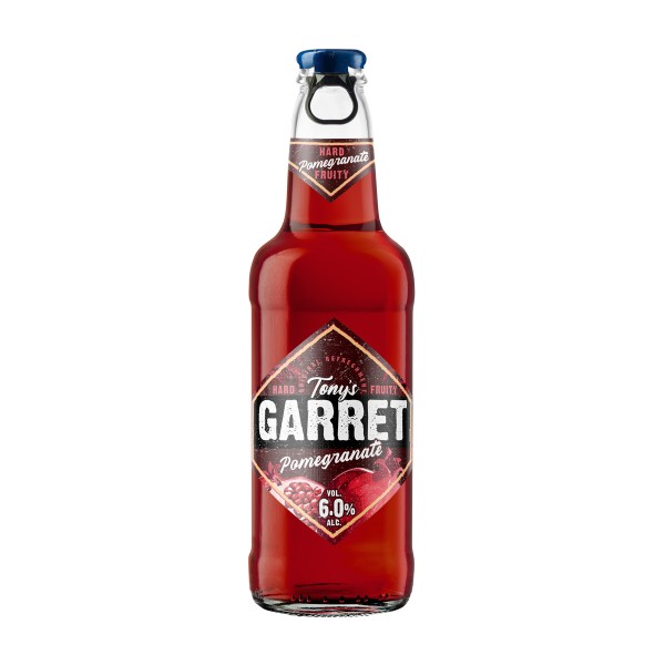 Напиток пивной Tony's Garret Hard Pomegranate 6% 0,4л