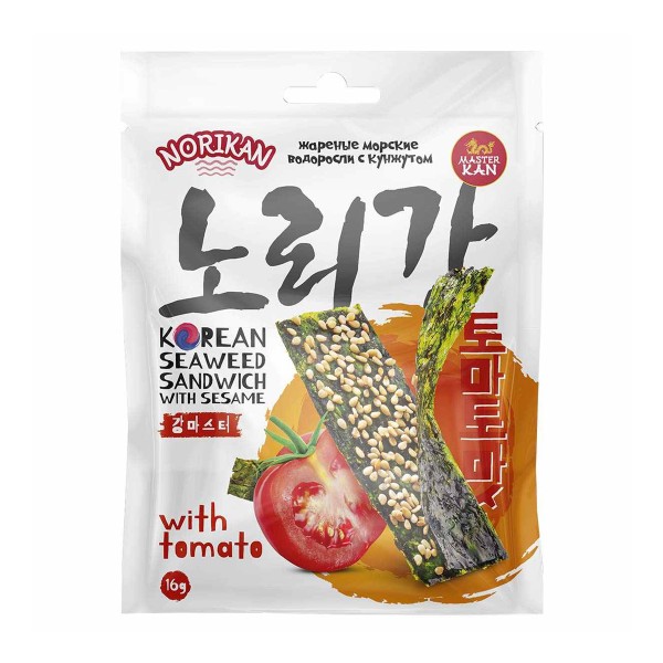 Водоросли NoriKan сэндвич с кунжутом и томатом 16г