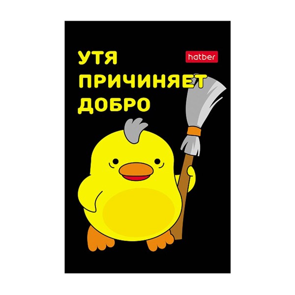 Блокнот А7 клетка 48л Hatber утякря